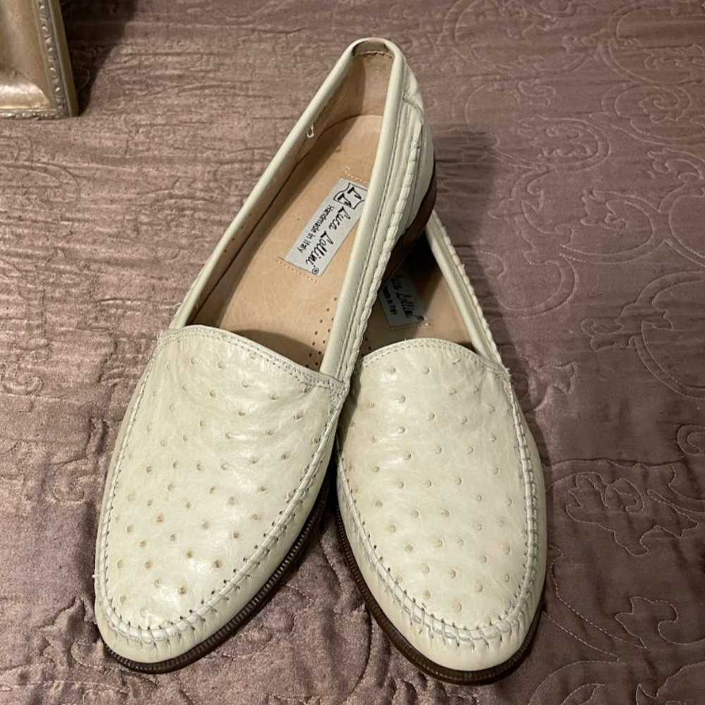 Luca Lollini Men's Ostrich Shoes Handmade in Italy Shoes